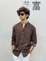 Men's Solid Colour Ban color Shirt