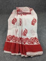 Festive Special Premium Half-Silk Print Saree Combo - Image 4