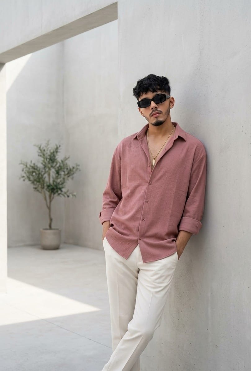 2026/04/1000183648.jpg *đ Menâs Solid Colour Ban Collar Shirt: āϏā§āĻāĻžāĻāϞ āĻ āĻāϰāĻžāĻŽā§āϰ āĻŽāĻŋāĻļā§āϰāĻŖ! đ - Image 1