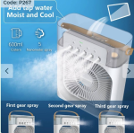3 in 1 USB Portable Non RechargeableAir Cooling Fan with Humidifier Purifier Mist and LED Light - Image 3