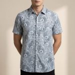 Pure Cotton Half Sleeve Print Shirt for Men's