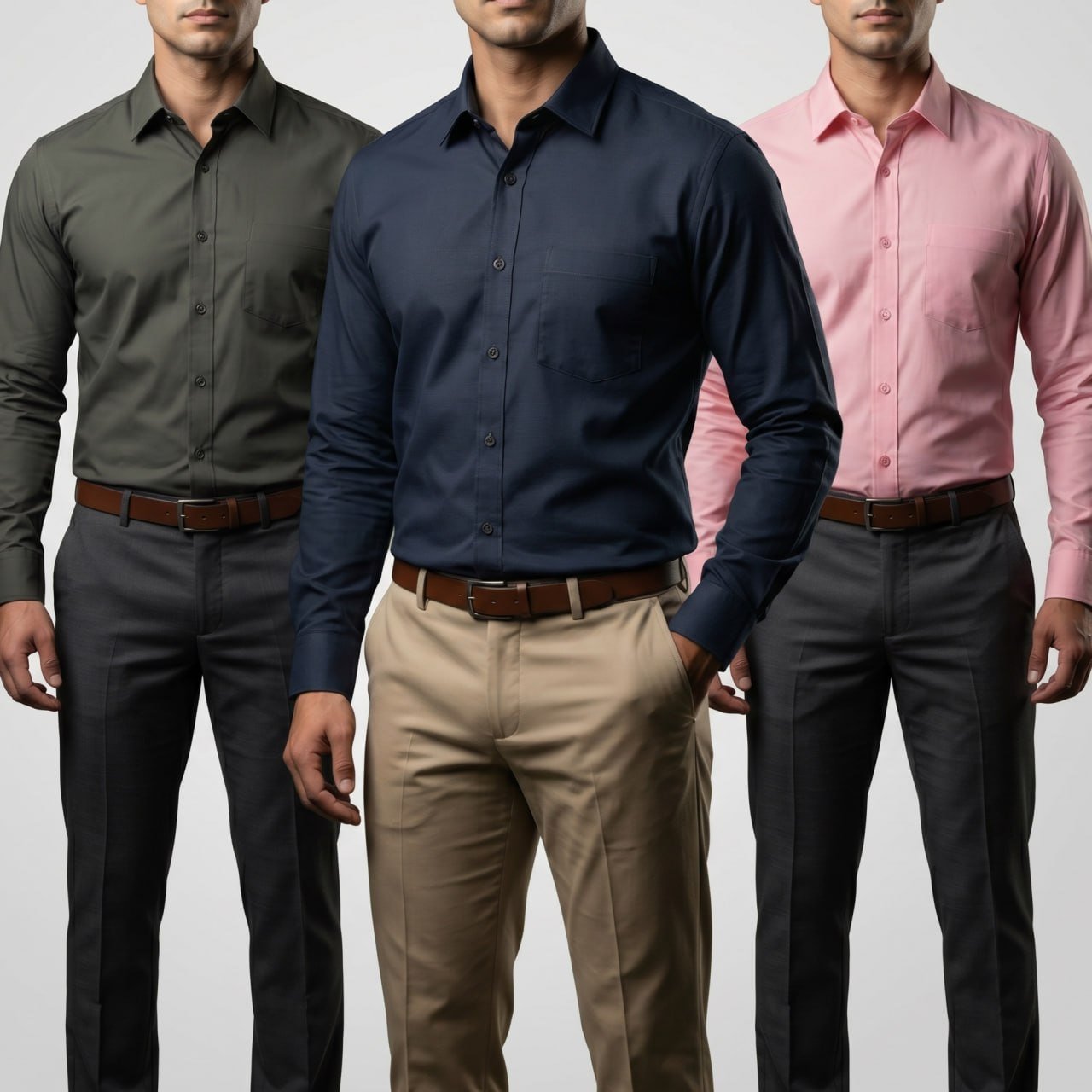 2026/04/1000184924.jpg Premium Formal Full Sleeve Solid Shirt - 3 pcs - Image 1