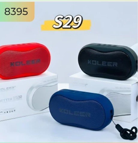 2026/06/1000009983.jpg KOLEER S29 Bluetooth, USB, SD Card & FM Radio Supported Wireless Speaker - Image 1